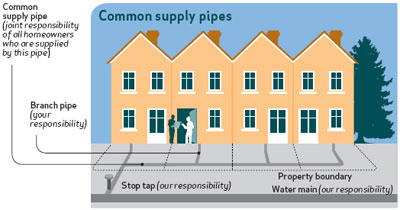 common supply pipes