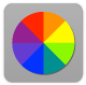 Colour wheel button icon