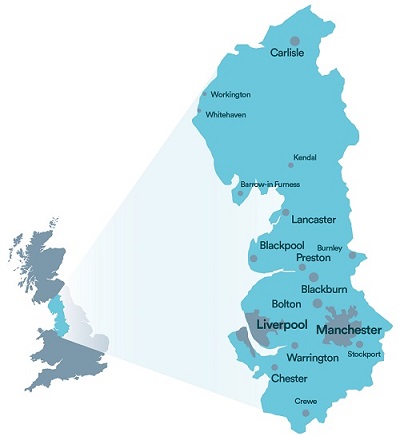 Map of North West