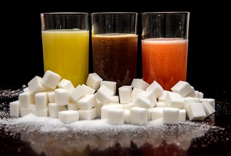 (carbonated drinks surrounded by sugar cubes as soft drink companies should set global sugar reduction targets to stop a worldwide obesity epidemic set to reach 1.12 billion people by 2030, a UK charity has urged Image/PA)