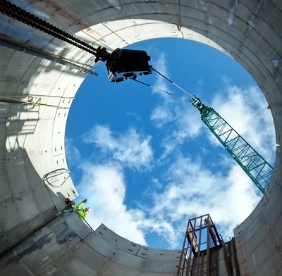 Picture of a concrete shaft