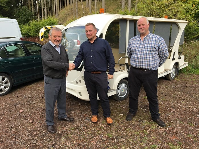 David Hymers of AMBA, Ian McCoy of United Utilities and Guy Harmer of AMBA. 