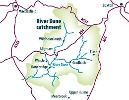 Dane catchment map