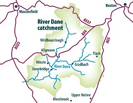 Dane catchment map