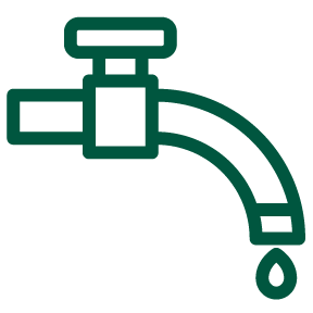 Dripping tap icon