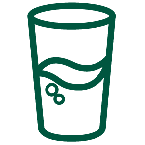Glass of water icon