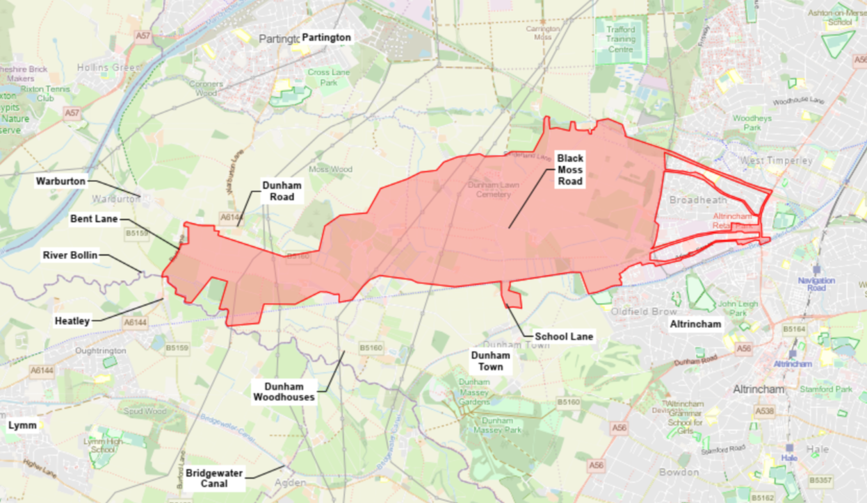 Map of the boundary impacted