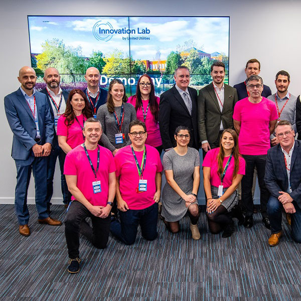 Image of the Innovation Lab Team and our finalists