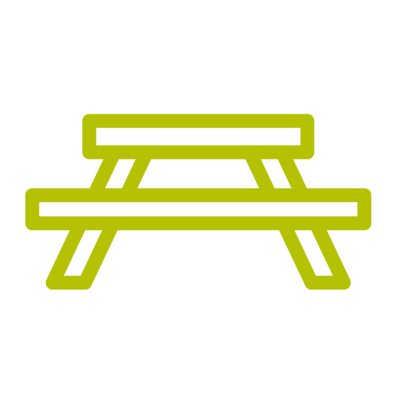 Picnic bench icon
