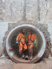 Installing the pipe