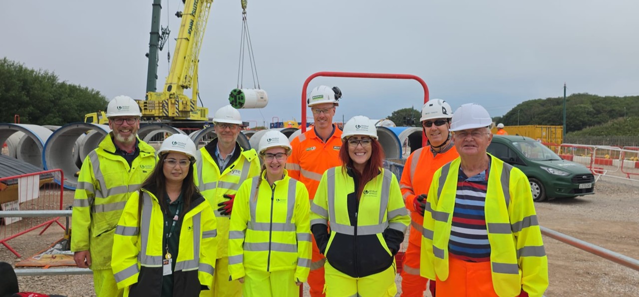 United Utilities employees working on the project