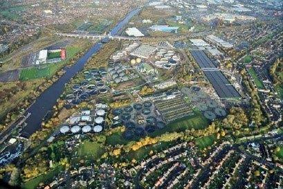 Davyhulme site from the air